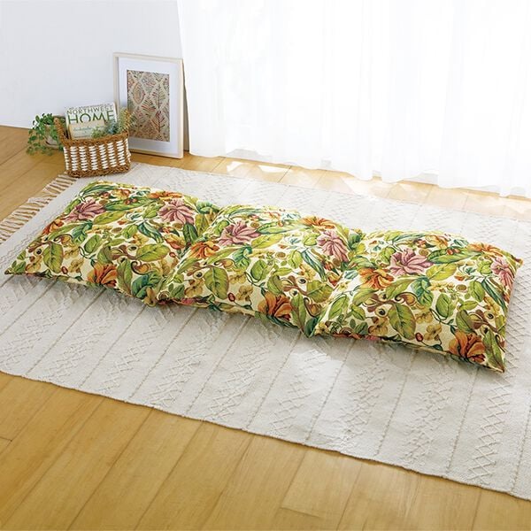 「長座布団になる座布団カバー（座布団・座布団カバー）」｜詳細画像