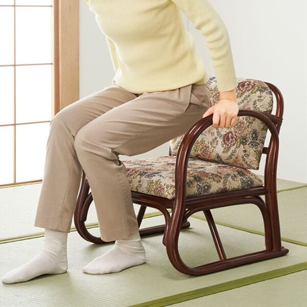 「籐固定式座椅子（椅子・チェア・スツール）」｜詳細画像