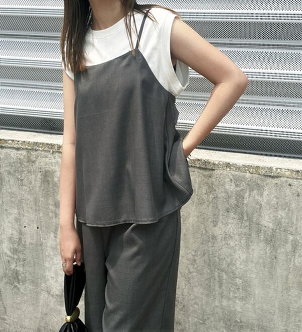 GeeRA（ジーラ）の「セットアップ風キャミソールサロペット（オールインワン）」｜詳細画像