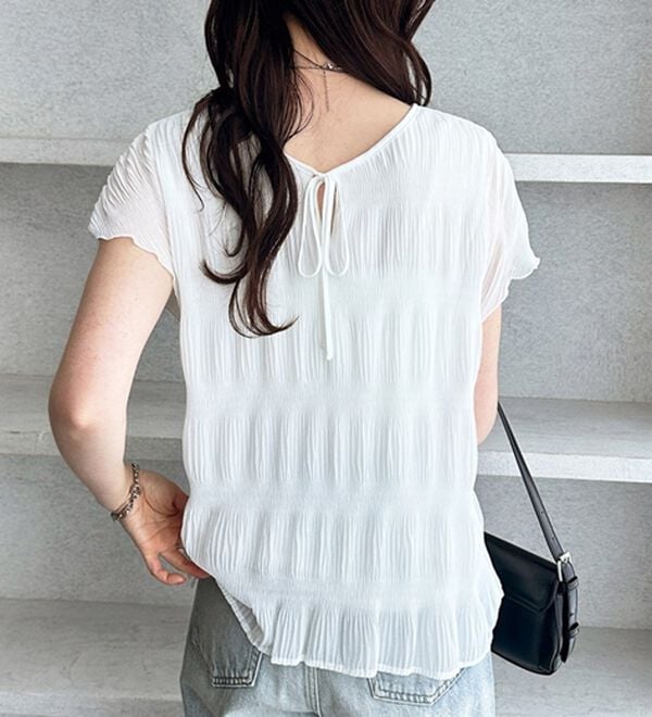 GeeRA（ジーラ）の「前後２ＷＡＹシアーシャーリングブラウス（ブラウス）」｜詳細画像