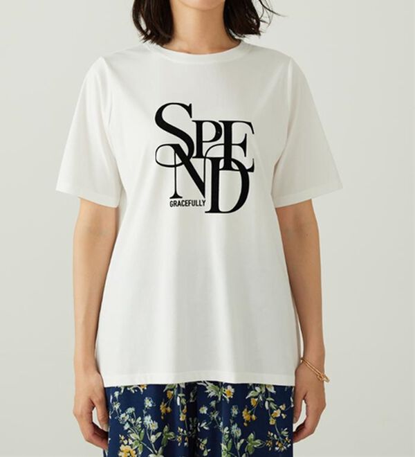 BELLUNA（ベルーナ）の「フロッキープリントロゴプルオーバー（カットソー）」｜詳細画像