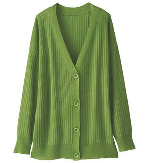 BELLUNA（ベルーナ）の「日常を贅沢に！シルクカシミヤカーディガン（ニットカーディガン）」｜グリーン