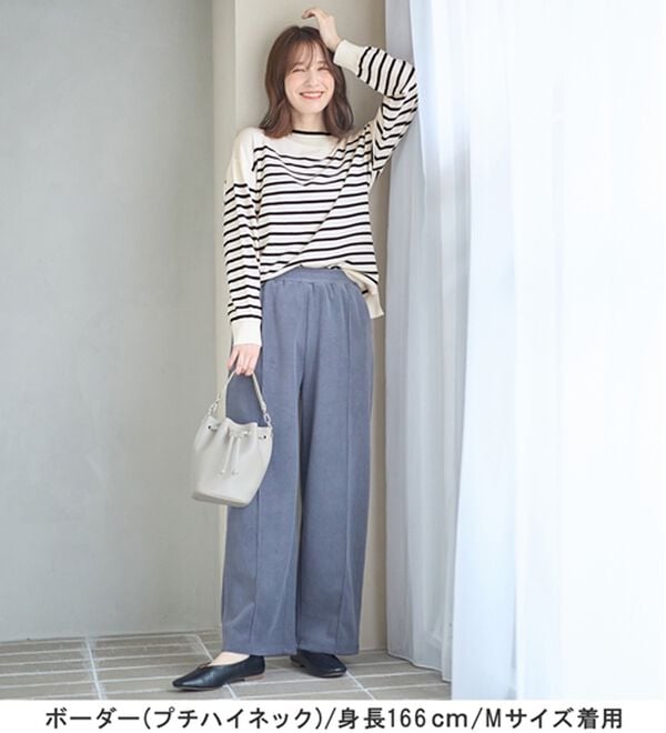 Viola e Viola（ヴィオラ エ ヴィオラ）の「＜選べる衿＞もちもち　ゆるシンプルニット（ニット・セーター）」｜詳細画像