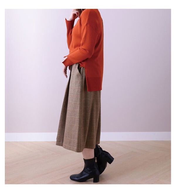 BELLUNA（ベルーナ）の「ウール調素材キュロットパンツ（その他パンツ）」｜詳細画像