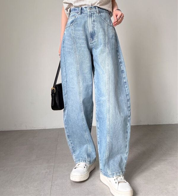 RANAN（ラナン）の「フロントシームカーブデニム（フルレングスパンツ）」｜詳細画像