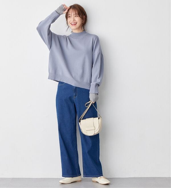 Viola e Viola（ヴィオラ エ ヴィオラ）の「洗えるもちもちレイヤード風ドルマンニット（ニット・セーター）」｜詳細画像