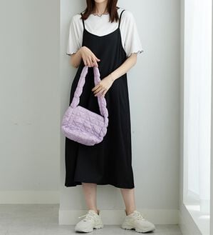 BELLUNA（ベルーナ）の「【2点セット】メローインナー＆キャミワンピースセット（アンサンブル）」｜黒系