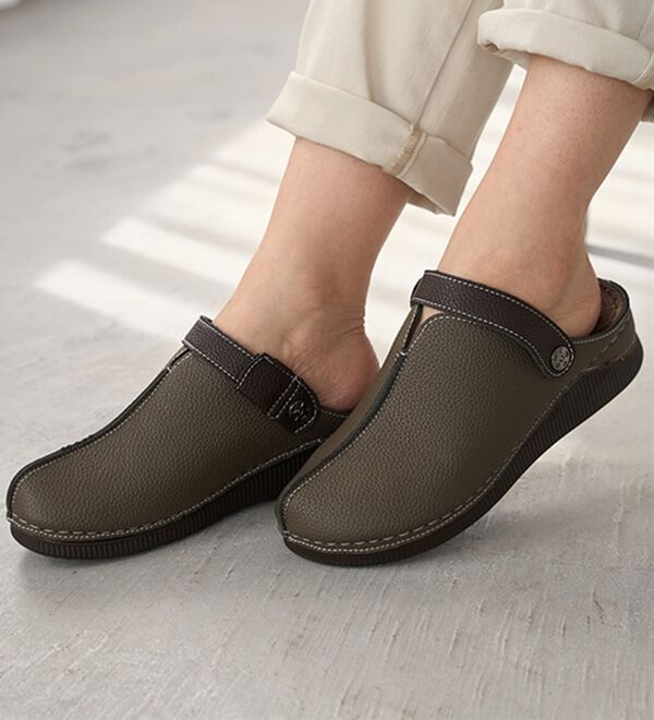 BELLUNA（ベルーナ）の「やわらかレザー調２ＷＡＹミュール（サンダル・ミュール）」｜詳細画像