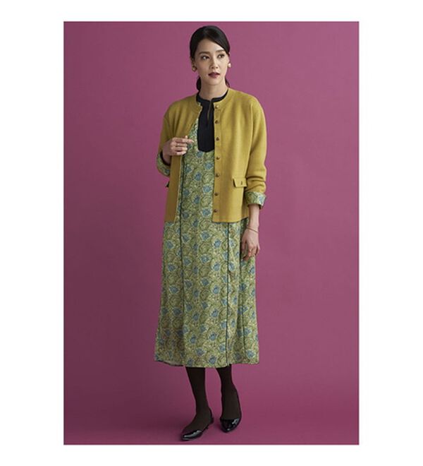 BELLUNA（ベルーナ）の「＜ウィリアムモリス柄＞プリントワンピース（プリントワンピース）」｜詳細画像