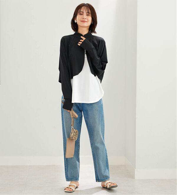 BELLUNA（ベルーナ）の「ヒンヤリ爽快！スタンド衿ボレロ（その他カーディガン）」｜詳細画像