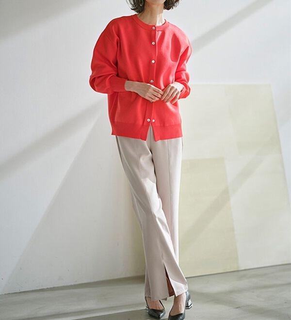 RANAN（ラナン）の「機能付センタースリットフレアーパンツ（フルレングスパンツ）」｜詳細画像