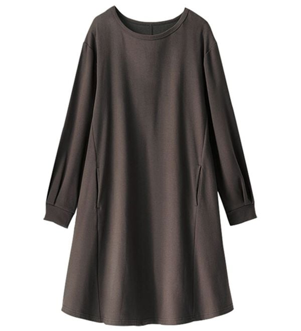 BELLUNA（ベルーナ）の「【吸湿発熱】ポンチ素材チュニックワンピース（チュニックワンピース）」｜詳細画像