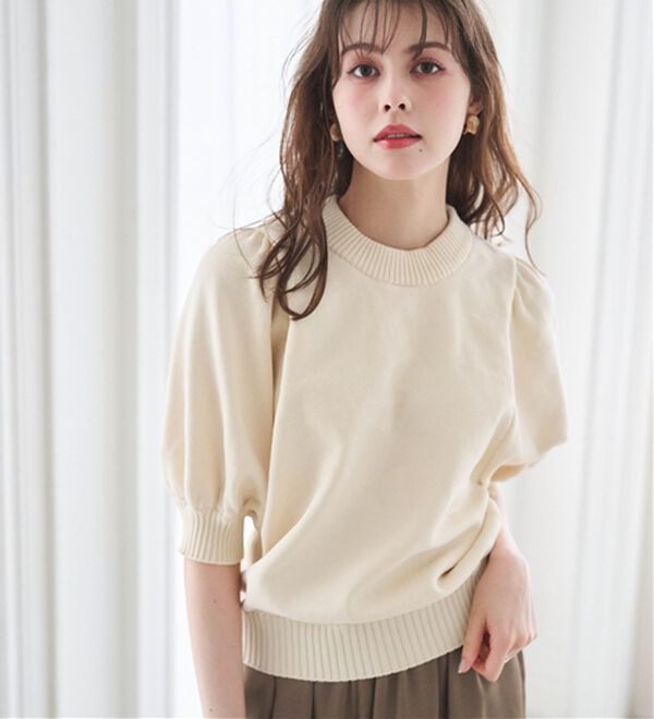 RANAN（ラナン）の「ボリュームパフスリーブニットトップス（ニット・セーター）」｜詳細画像