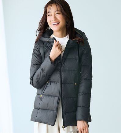 BELLUNA（ベルーナ）の「【ＦｕｗａｉｒＬｉｇｈｔ】フードデザイン軽量ダウンジャケット（ダウンコート・ジャケット・ベスト）」