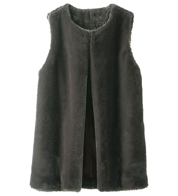 BELLUNA（ベルーナ）の「ホック付もこもこファーベスト（ベスト）」｜詳細画像