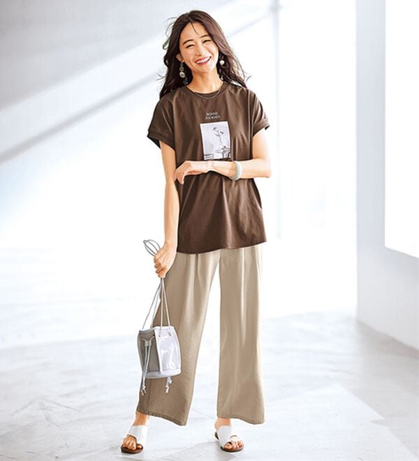 BELLUNA（ベルーナ）の「サラリ綿混！ゆったりドルマンプルオーバー（カットソー）」｜詳細画像