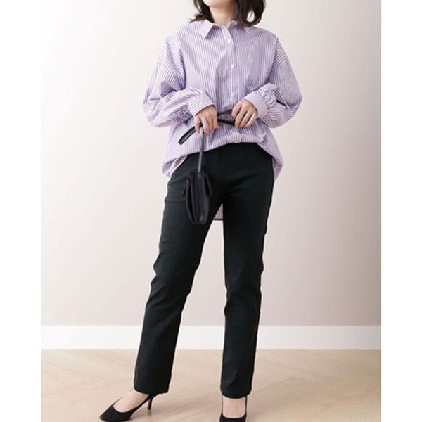 BELLUNA（ベルーナ）の「裏起毛ツイルゆったり快適パンツ（フルレングスパンツ）」｜詳細画像