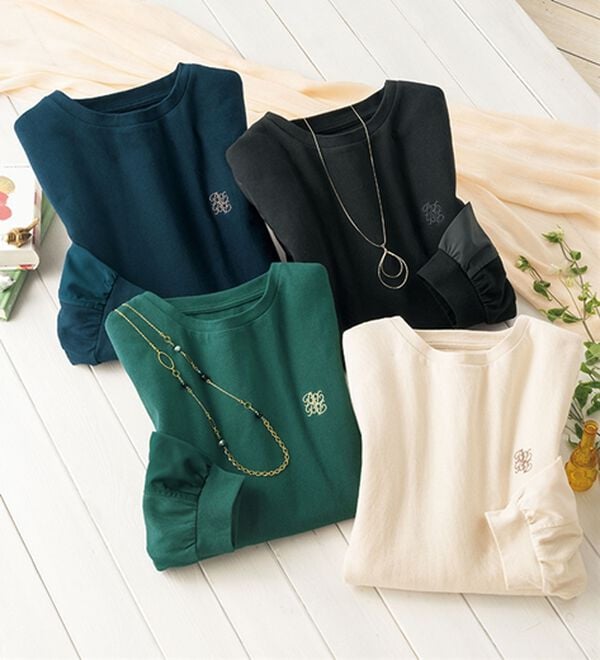 ルフラン（ルフラン）の「毎日が素敵。異素材使いプルオーバー（カットソー）」｜詳細画像