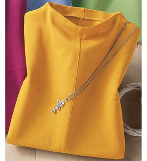 ルフラン（ルフラン）の「お茶の加工で安心大人のチュニック（チュニック）」｜イエロー