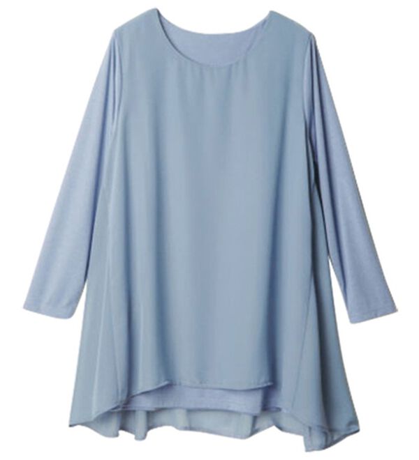 RANAN（ラナン）の「異素材切替フレアーチュニック（チュニック）」｜詳細画像