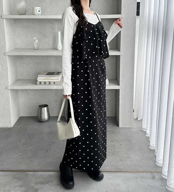 GeeRA（ジーラ）の「フリルキャミワンピース（カットソーワンピース）」｜詳細画像