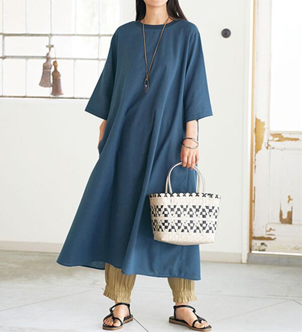 BELLUNA（ベルーナ）の「風が通り抜けるダブルガーゼ素材イージーパンツ（その他パンツ）」｜詳細画像