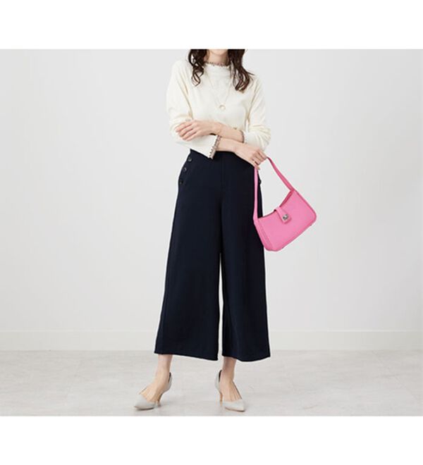 BELLUNA（ベルーナ）の「重ね着風フリル衿プルオーバー（カットソー）」｜詳細画像