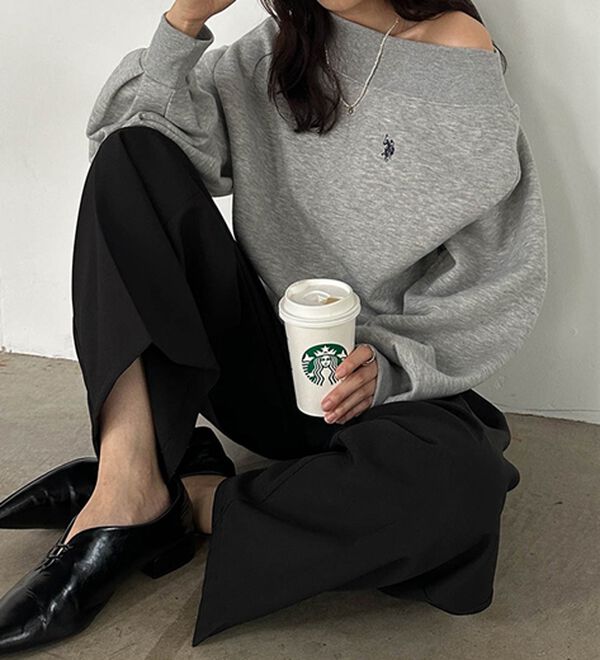 RANAN（ラナン）の「＜U.S.POLO ASSN.＞ワンショルスウェット（トレーナー・スウェット）」｜詳細画像