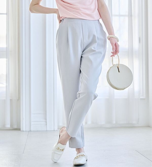 RANAN（ラナン）の「【選べる股下】美脚シルエットタックパンツ（フルレングスパンツ）」｜詳細画像