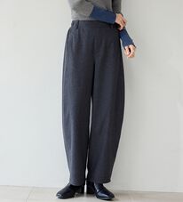 BELLUNA（ベルーナ）の「＜＆ｃｏｃｏｃｈｉ＞ウーリッシュジャージーバレルパンツ（ワイドパンツ・ガウチョ）」