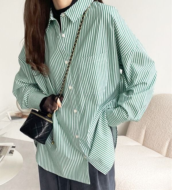 GeeRA（ジーラ）の「アソート柄オーバーサイズシャツ（シャツ）」｜詳細画像