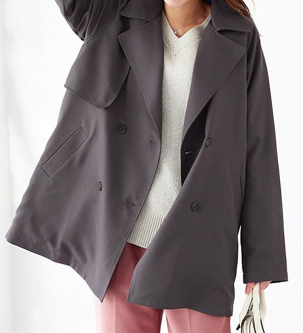 BELLUNA（ベルーナ）の「花粉対策！ライナー付ミドル丈トレンチコート（ハーフコート）」｜詳細画像