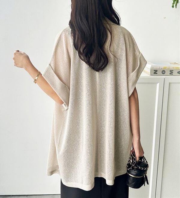 GeeRA（ジーラ）の「メッシュフレンチスリーブテーラードジャケット（テーラードジャケット）」｜詳細画像