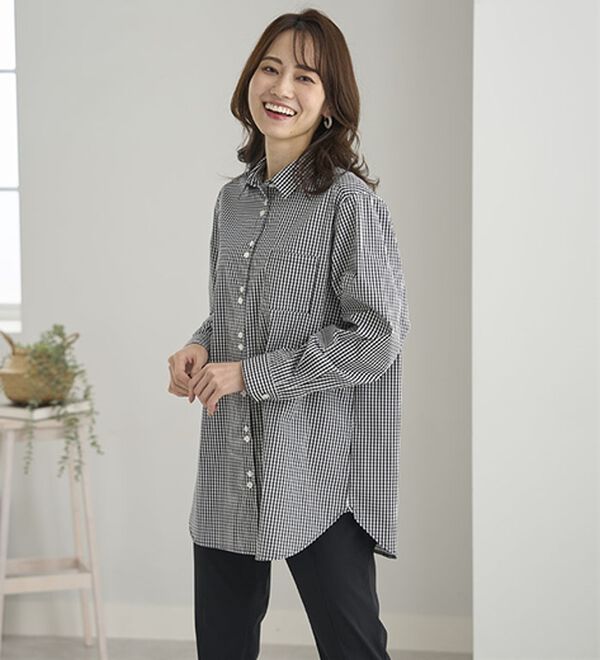 BELLUNA（ベルーナ）の「アイロンいらずの形態安定シャツ（シャツ）」｜詳細画像