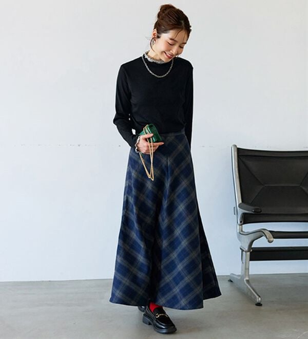 BELLUNA（ベルーナ）の「重ね着風フリル衿プルオーバー（カットソー）」｜詳細画像