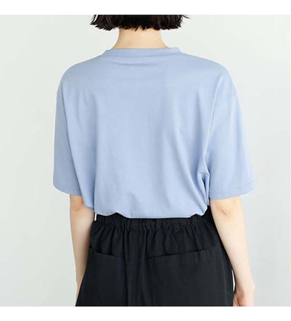 GeeRA（ジーラ）の「コットン天竺パール付デザイントップス（Tシャツ）」｜詳細画像