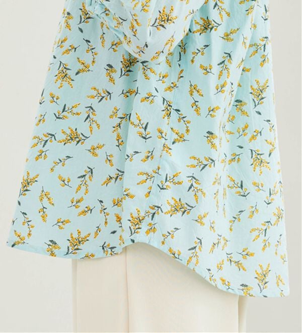 BELLUNA（ベルーナ）の「＜ＩＮＤＩＡ＞胸元シャーリングブラウス（ブラウス）」｜詳細画像