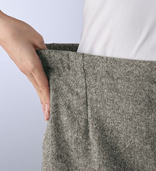 BELLUNA（ベルーナ）の「【尾州】日本製ウール混スカート（フルレングスパンツ）」｜詳細画像