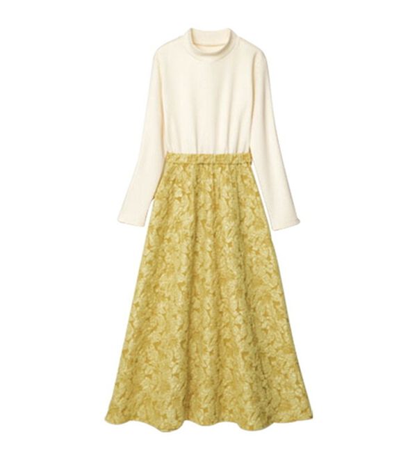 RANAN（ラナン）の「ジャカード素材ドッキングワンピース（ドッキングワンピース）」｜詳細画像