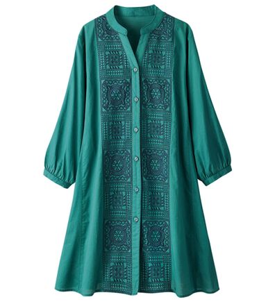 ルフラン（ルフラン）の「パネル刺しゅうワンピース＜ラネルティ＞（チュニック）」