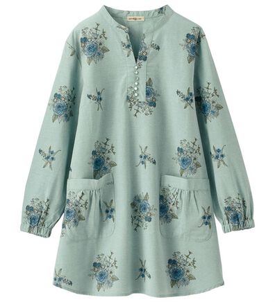 BELLUNA（ベルーナ）の「綿１００％平織りしっかり素材かっぽうチュニック（チュニック）」