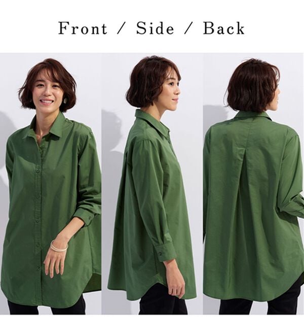 BELLUNA（ベルーナ）の「＜ＳＯＬＯＴＥＸ（Ｒ）＞ストレッチビッグシャツ（シャツ）」｜詳細画像