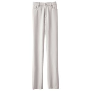 BELLUNA（ベルーナ）の「透けにくい！防汚はっ水ストレートパンツ（フルレングスパンツ）」｜アイスグレー