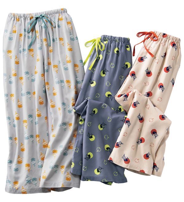 LAVIENNE（ラヴィエンヌ）の「＜ムーミン＞総柄プリントパンツ（その他パンツ）」｜詳細画像