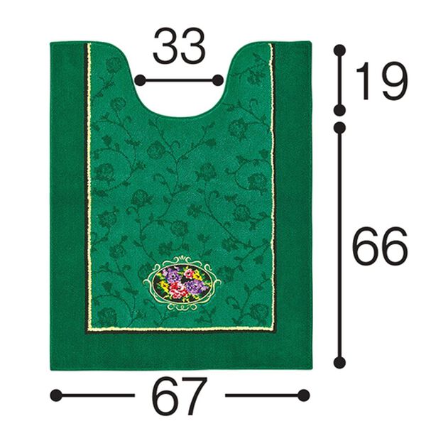 「シェニール織トイレタリー（ロゼ）（トイレマット）」｜詳細画像