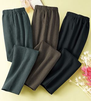 ルフラン（ルフラン）の「【３本組】日本製柔らかゴムのラク楽パンツ（フルレングスパンツ）」｜詳細画像