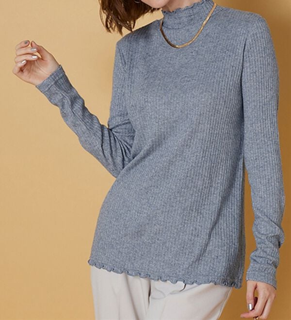 BELLUNA（ベルーナ）の「ラメ入りメローデザインプルオーバー（カットソー）」｜詳細画像