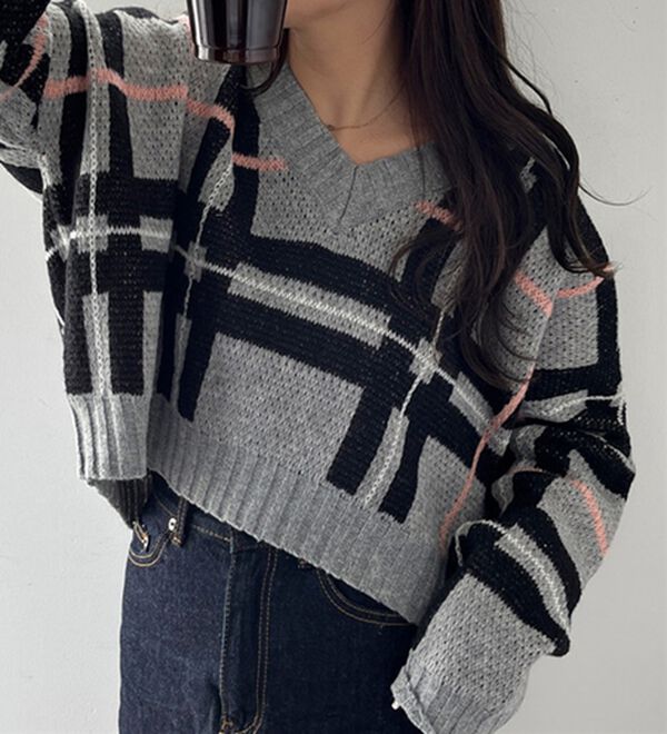 Supreme ブラック チェック柄 ニット L チェック柄ニットプルオーバー - ベルーナ【公式】