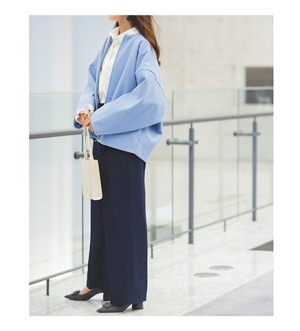 RANAN（ラナン）の「ボタンデザインハイウエストワイドパンツ（フルレングスパンツ）」｜詳細画像