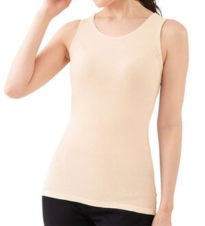 「フィットガーゼタンクトップインナー（肌着・インナーウェア）」｜ベージュ
